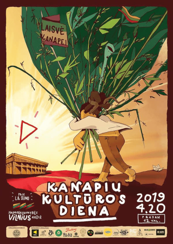 Kanapių kultūros diena 2019 plakatas